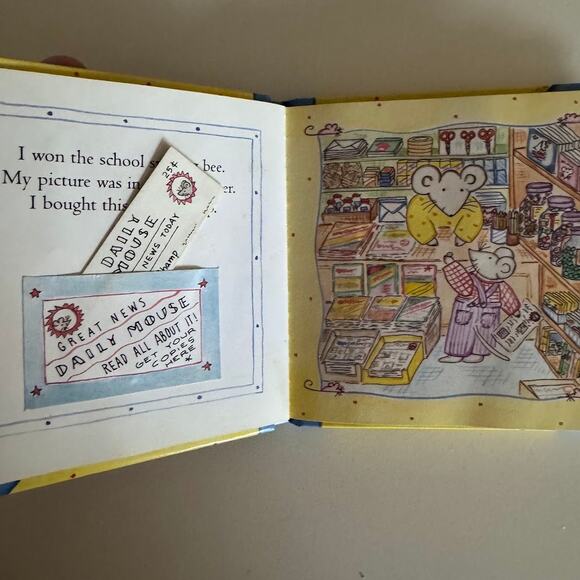 Mouse's Scrapbook Hardcover Mini Book Michelle Cartlidge Rare Vintage Complete - Picture 4 of 9